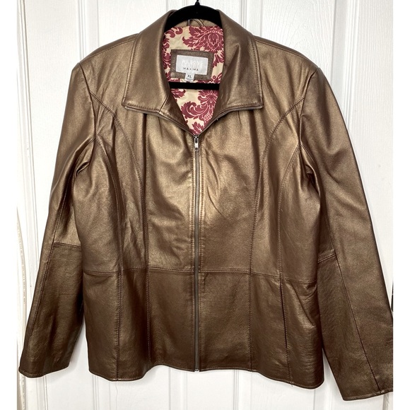 Wilson's Leather Maxima Winter Women's Jacket Copper Metallic - Picture 17 of 17